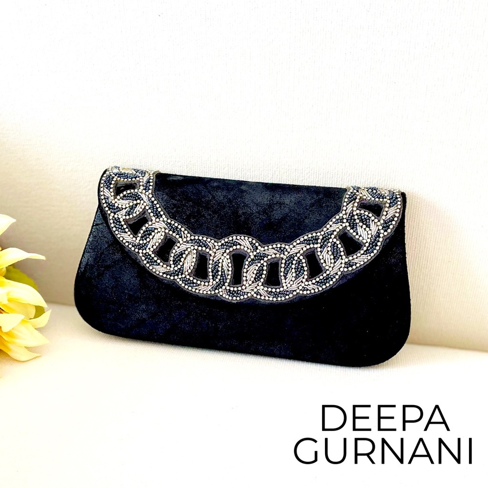 New DEEPA GURNANI Handmade Clutch